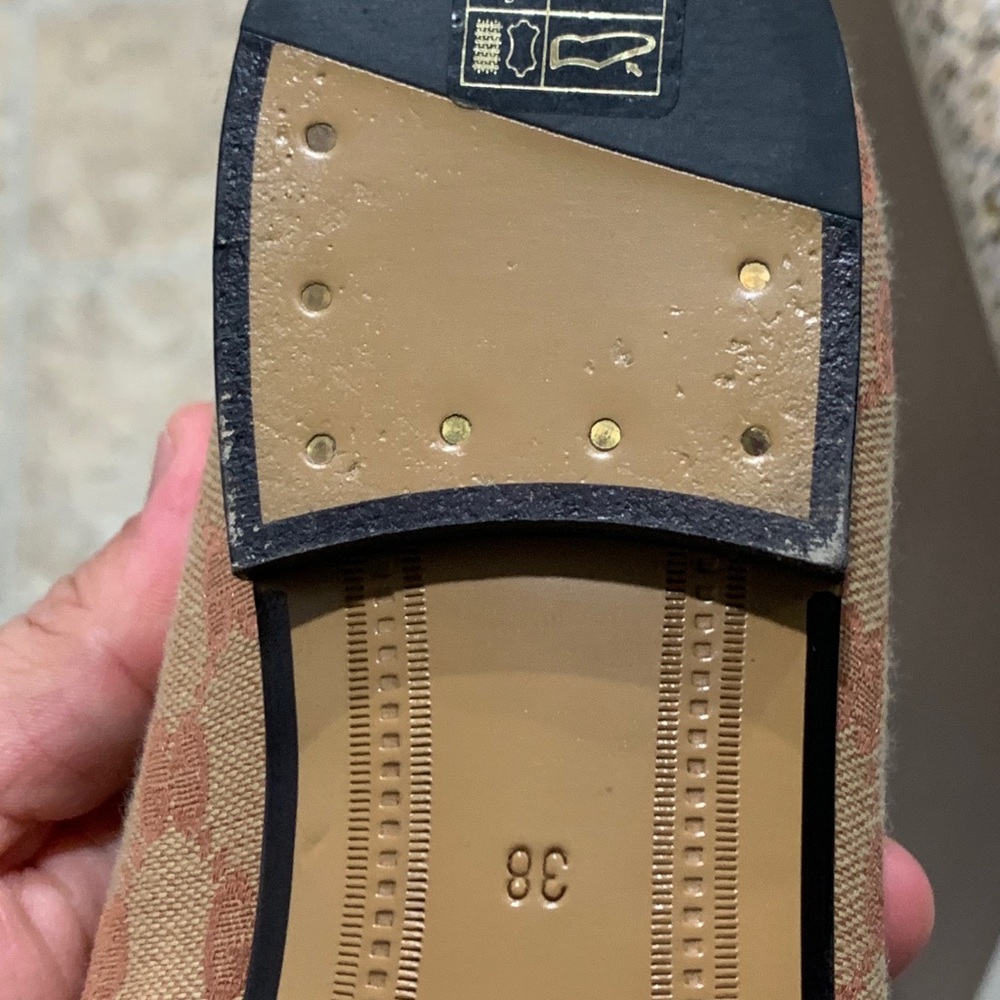 Gucci Jordaan GG canvas loafer Woman Size 38 - Picture 6 of 13